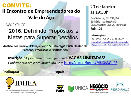 You are currently viewing 2º Encontro de Empreendedores